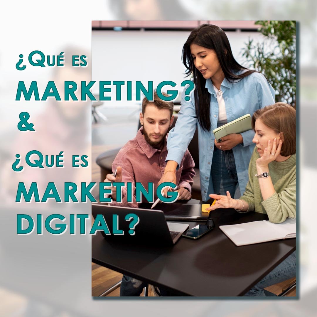 Personas trabajando para encontrar una estrategia de Marketing y marketing digital