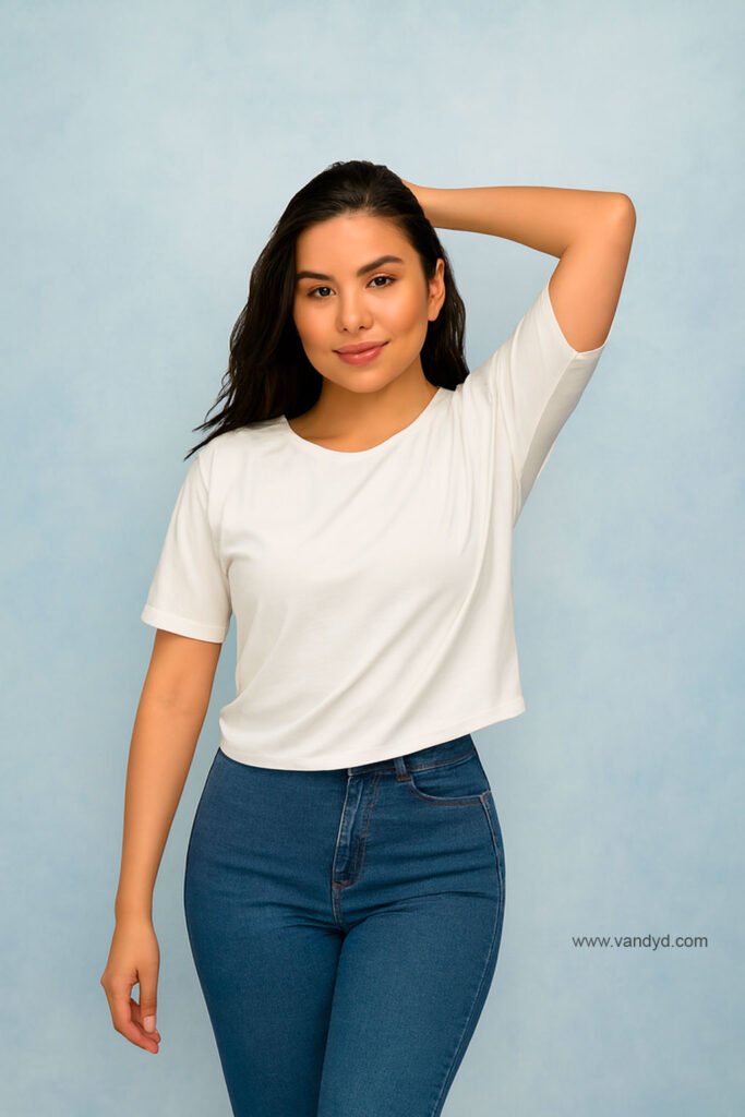 Blusa holgada de mujer, fresca y suave, algodon y costuras reflorzadas. color blanca