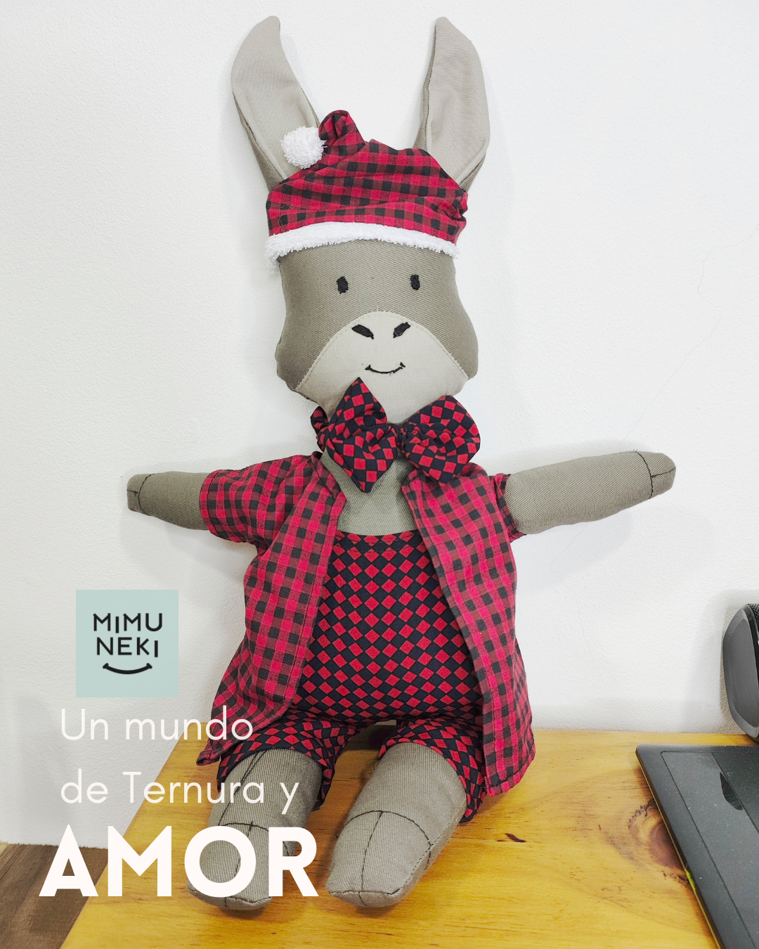 Donny - muñecos de tela 1 Muñeco de tela en ecuadro para bebes y niños pequeños