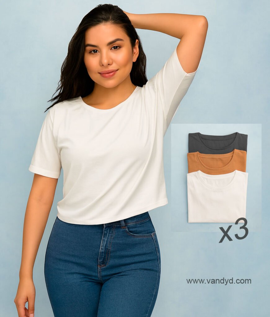 Inicio 7 pack de 3 camisetas holgadas